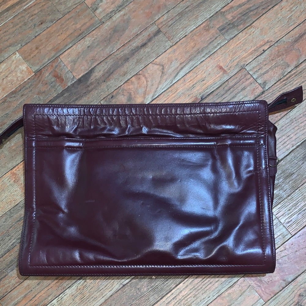 Leather Burgundy Vintage Men's Briefcase